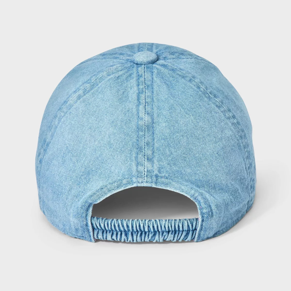 Girls' Denim with Embroidered Bow Baseball Hat - Cat & Jack™️ Denim Blue | Target