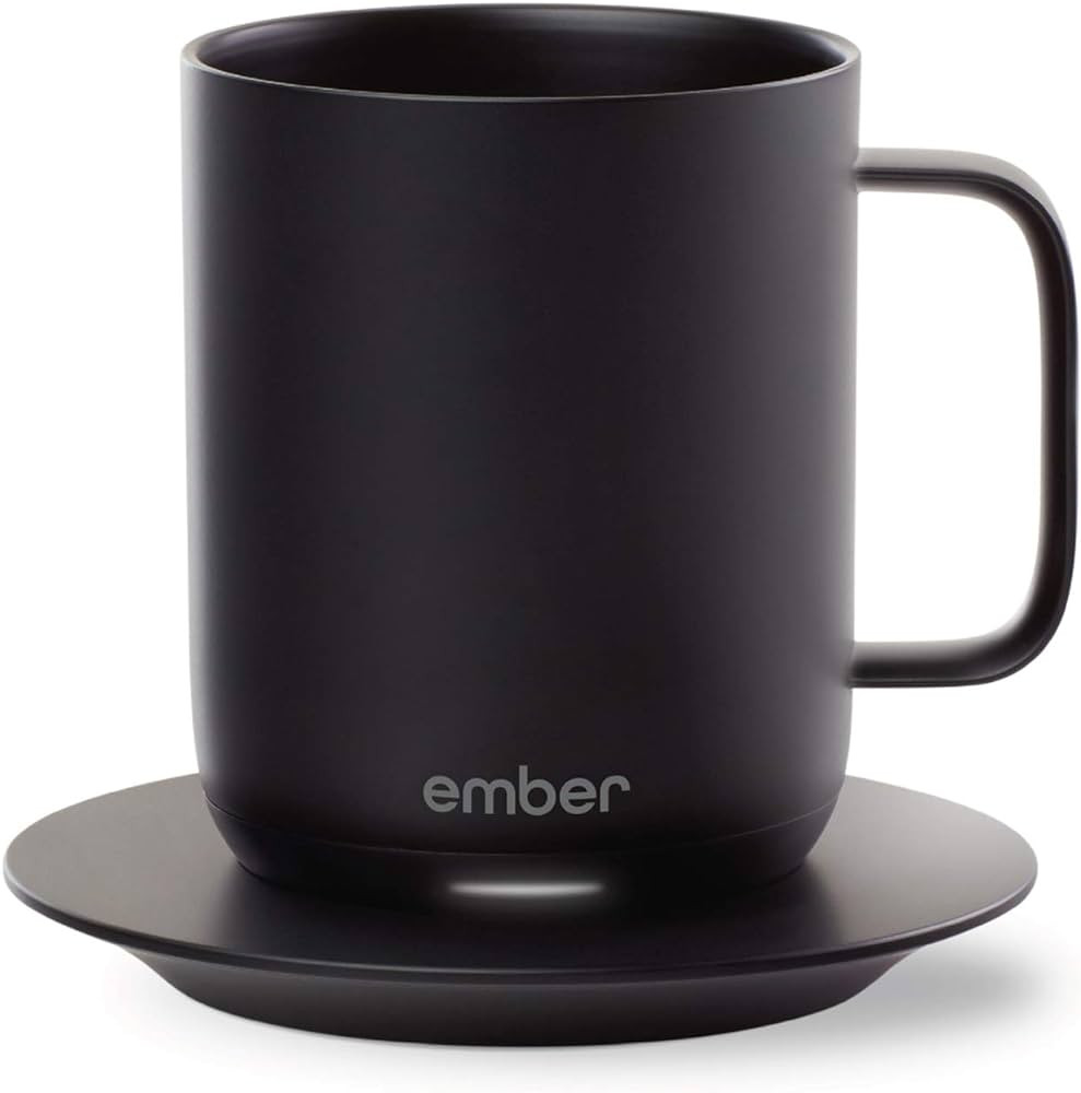 Ember Temperature Control Smart Mug, 10 oz, 1-hr Battery Life, Black - App Controlled Heated Coff... | Amazon (US)