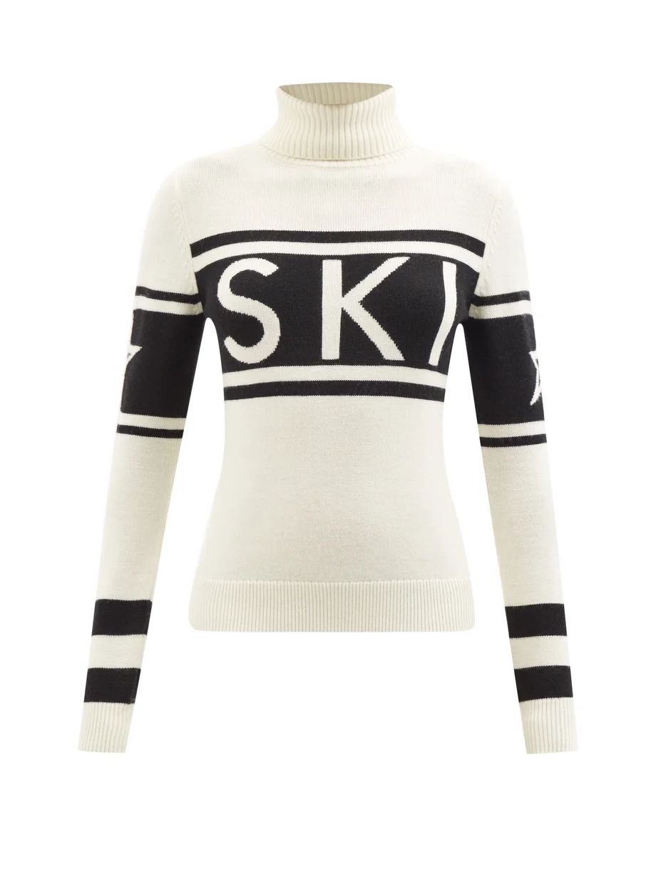 Schild ski-intarsia roll-neck merino sweater | Matches (UK)