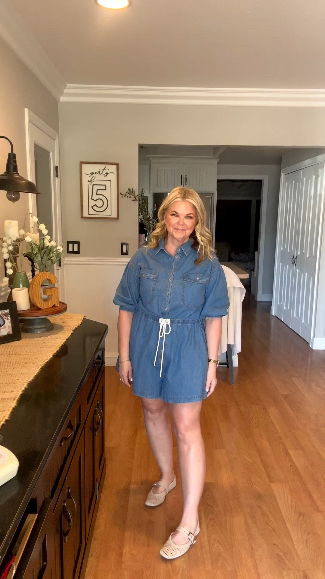 Loving this soft denim romper! The pockets are🙌🏻 Such an easy cute outfit! 

#LTKMidsize #LTKOver40 #LTKSeasonal
