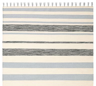 Titus Striped Handcrafted Indoor/Outdoor Rug | Pottery Barn (US)