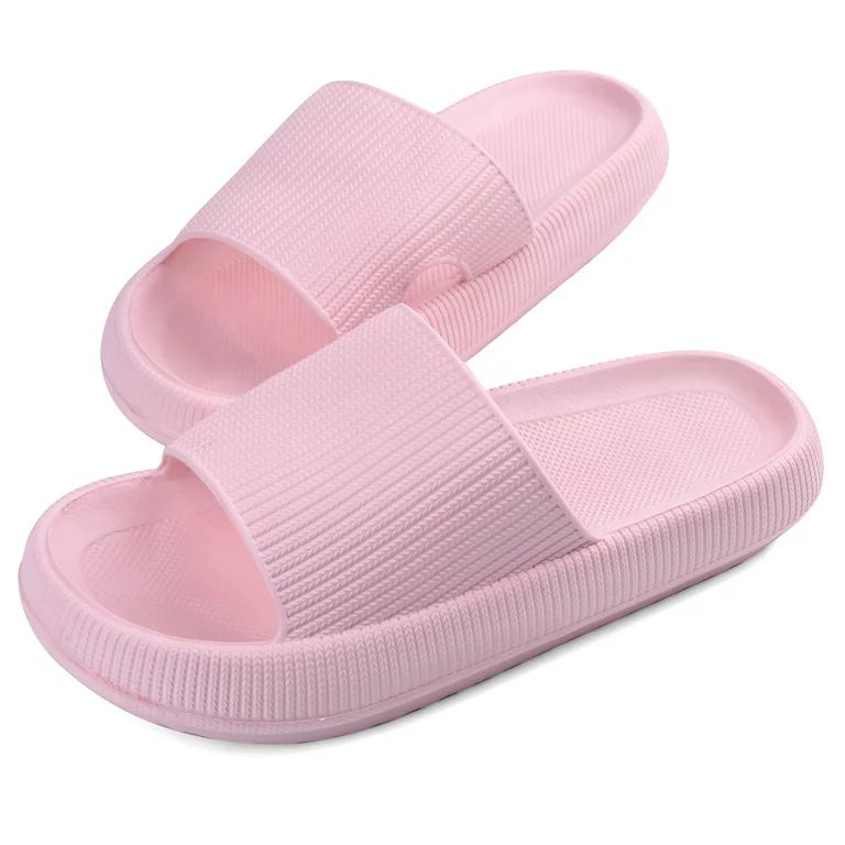 VONMAY Slide Sandals for Women Men Summer Slip On Slides Soft Thick Sole Non Slip Shower Sandals ... | Walmart (US)