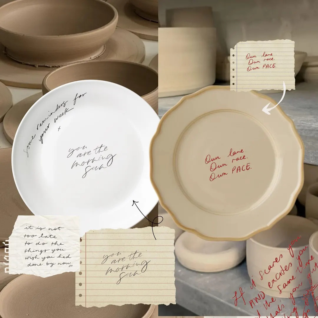 Custom Handwritten Mug or Plate | Personalized Message Keepsake | Thrifted Ceramic Gift | Eco-fri... | Etsy (US)