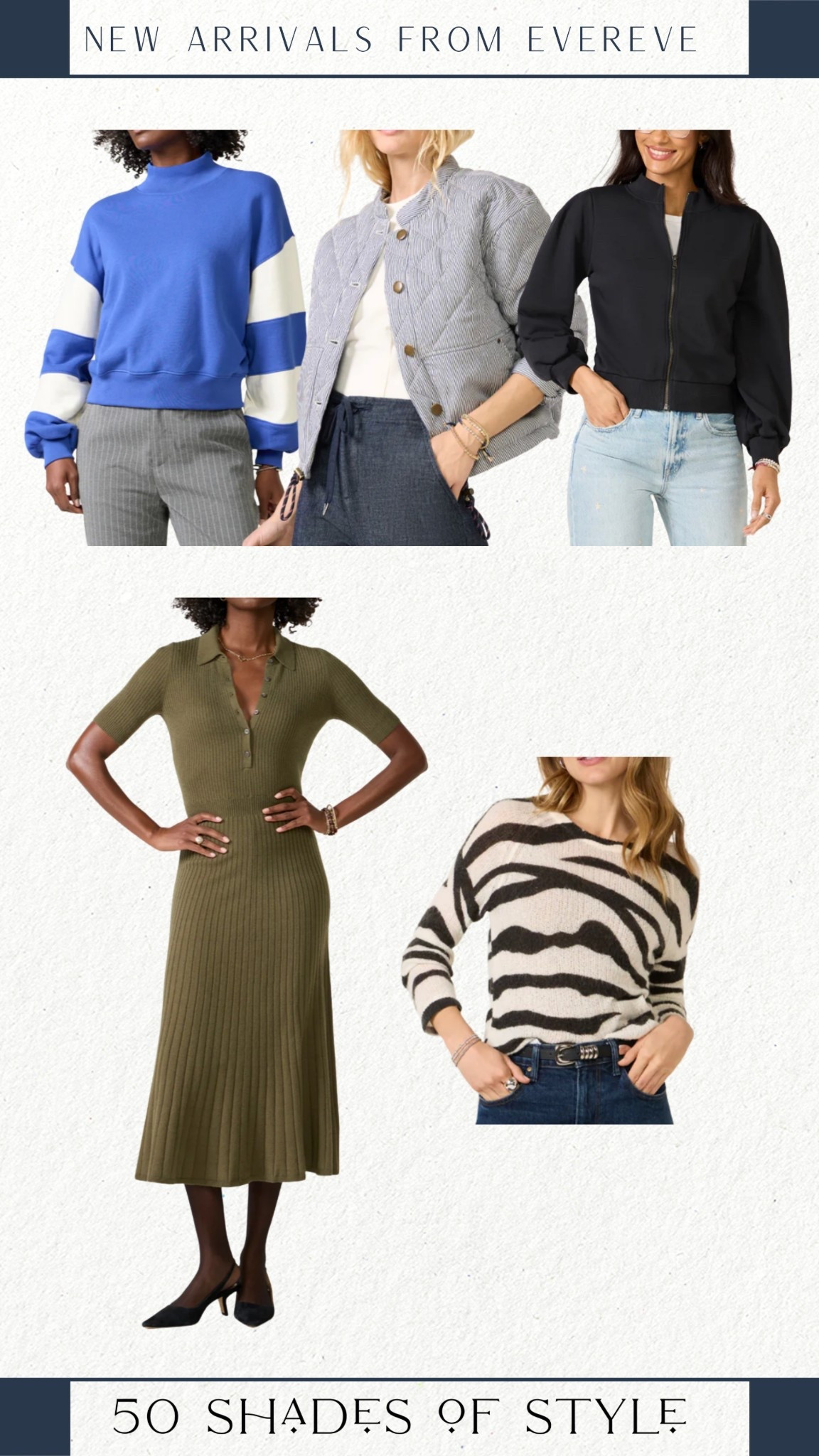 blue pullover, quilted jacket, green dress, striped sweater, winter outfit, over 50 outfits 

#LTKOver40 #LTKSeasonal #LTKootd