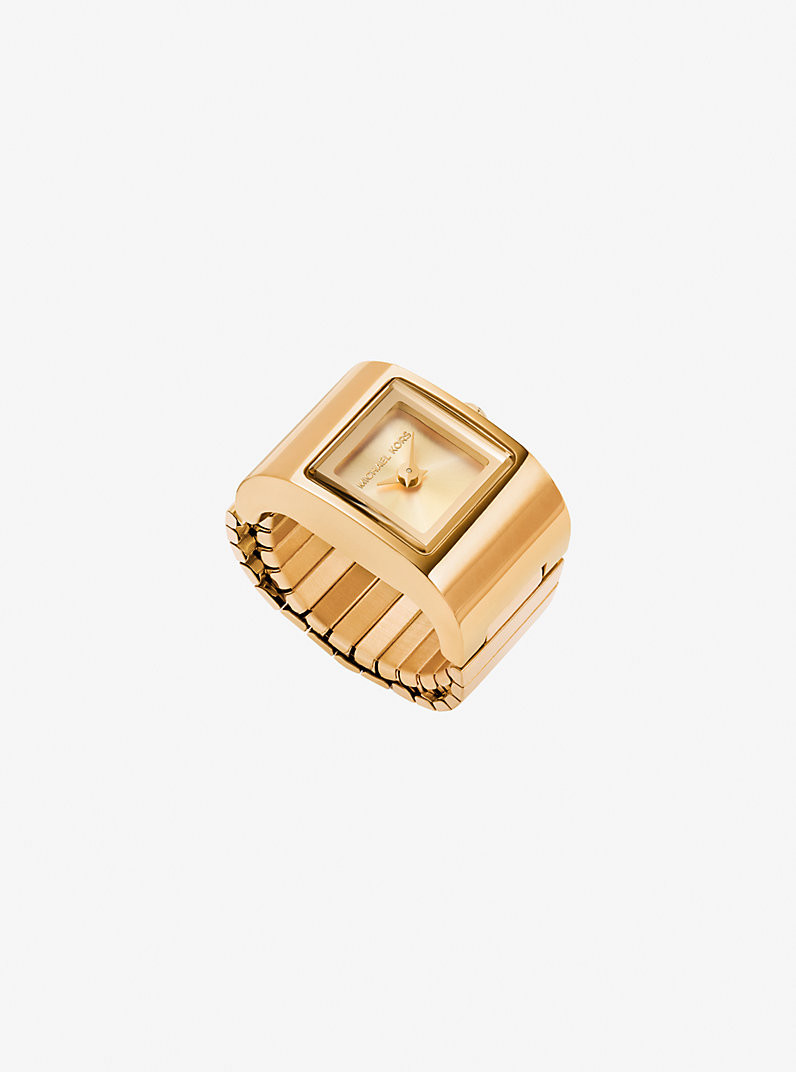 Darrington Gold-Tone Ring Watch | Michael Kors US