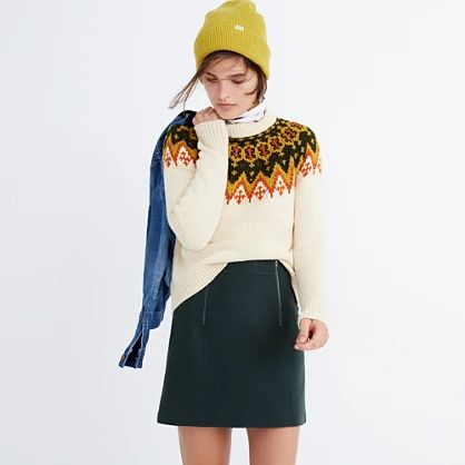 Uptown Zip Mini Skirt | Madewell