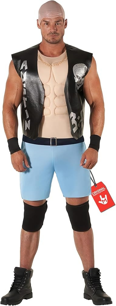 Morph Stone Cold Steven Austin Costume Men, Stone Cold Steve Austin Vest, WWE Costume Adult, Hall... | Amazon (US)