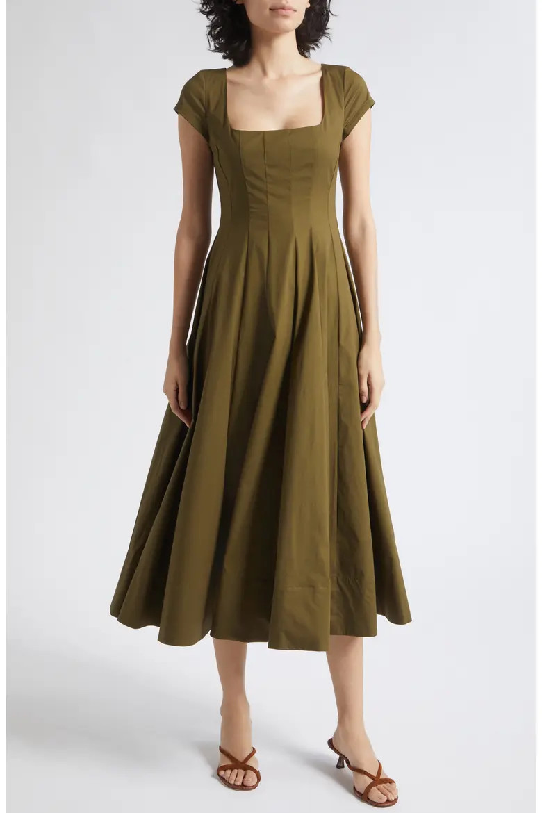 Wells Fit & Flare Midi Dress (Women) | Nordstrom | Nordstrom