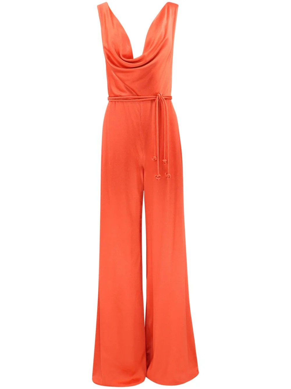 Alexis Sare cowl-neck jumpsuit - Orange | Farfetch Global