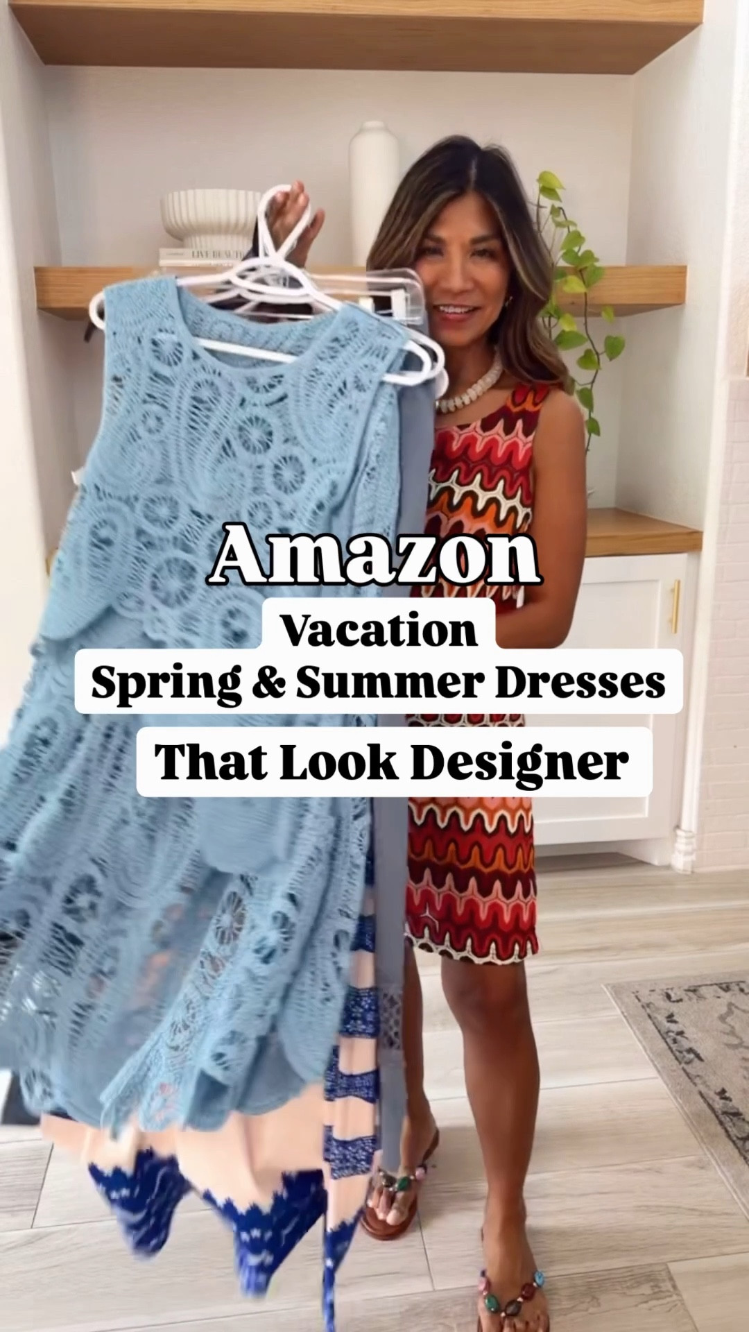 I’m 5’2” 118#ish for reference 
2-piece sets are in XS tts(wearing cami underneath  in these)
Dresses 3,4,6 are in size small tts.
Dress 5(multicolored) runs small I sized up
 to medium.
Sandals tts.
All accessories are linked.
Vacation outfits, resort wear, special
occasion, dresses for spring and summer, wedding guest dress, Amazon finds, spring outfits, summer outfuts, over 50 style, midlife fashion, petite fashion,affordable fashion, fashion over40 


#LTKOver40 #LTKWedding #LTKPetite