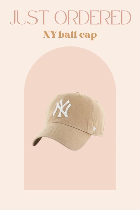NY ball cap, women’s mlb cap, neutral women’s cap, neutral style, clean girl aesthetic.

#LTKfit #LTKstyletip #LTKunder50