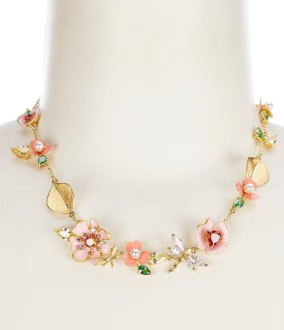 Bloom In Color Pearl and Rhinestone Scatter Collar Necklace | Dillard's