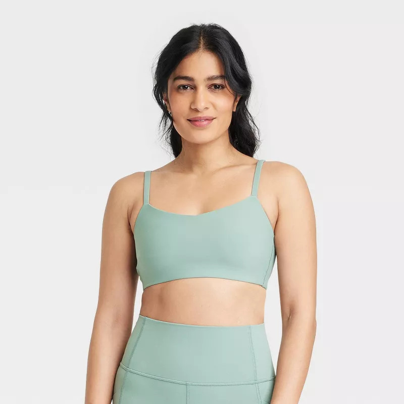 Women's Everyday Soft Light Support Strappy Sports Bra - All In Motion™ | Target