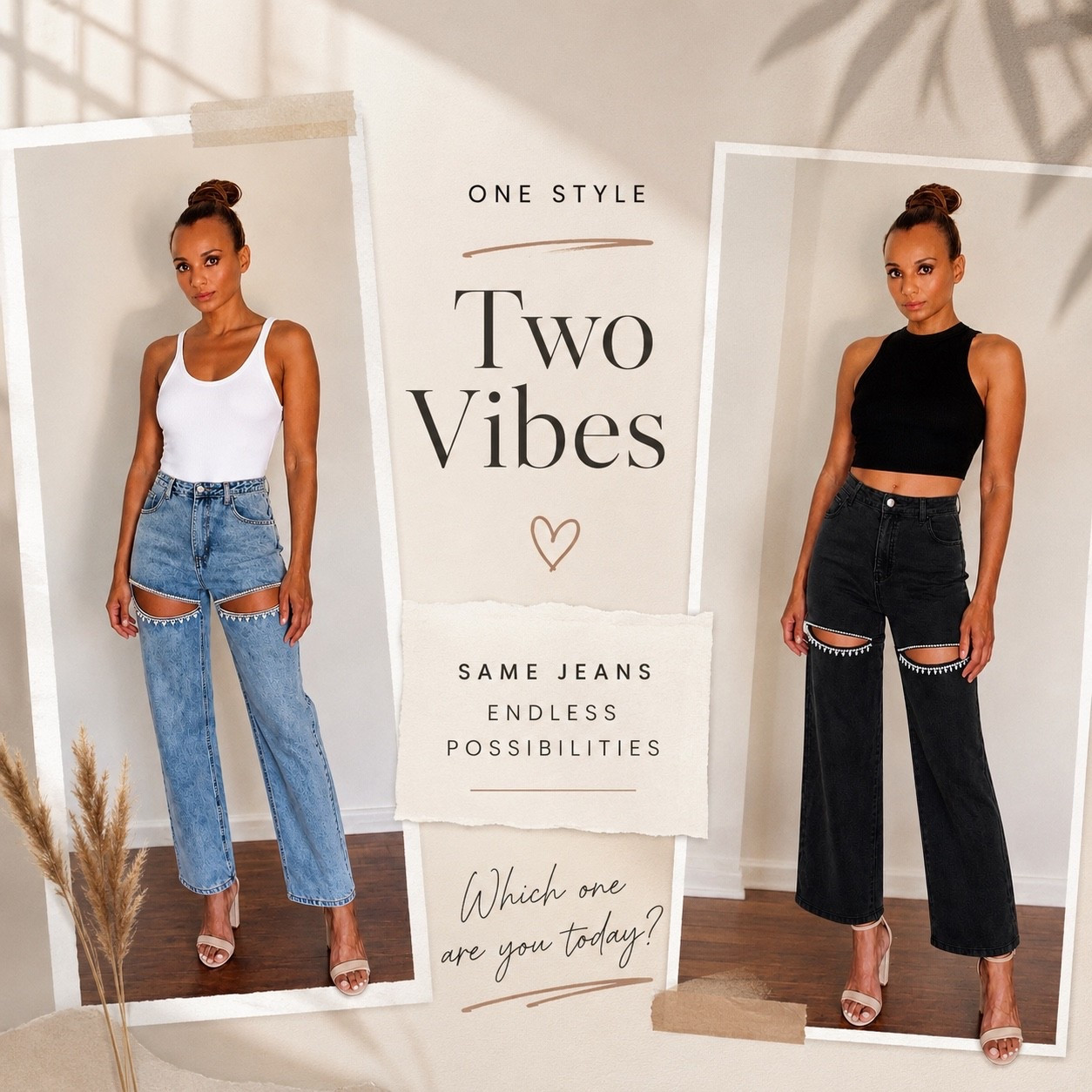Same jeans, different vibe 🤍🖤  
I can’t decide which color I love more… the light wash or the black denim. Which one would you wear? ✨

#LTKStyle #DenimLooks #FashionFinds #StyleInspo #EverydayStyle

#LTKootd #LTKOver40