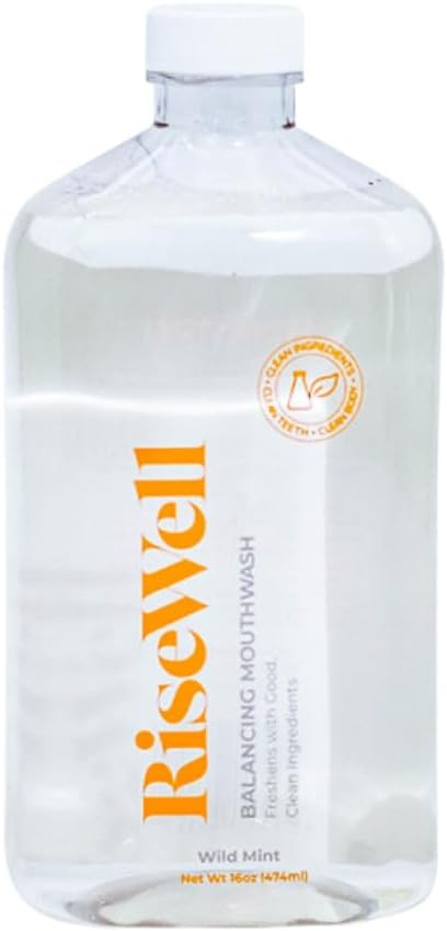 RiseWell Balancing Mouthwash - pH Balancing Alkaline Alcohol Free Mouthwash - SLS Free Xylitol Ri... | Amazon (US)