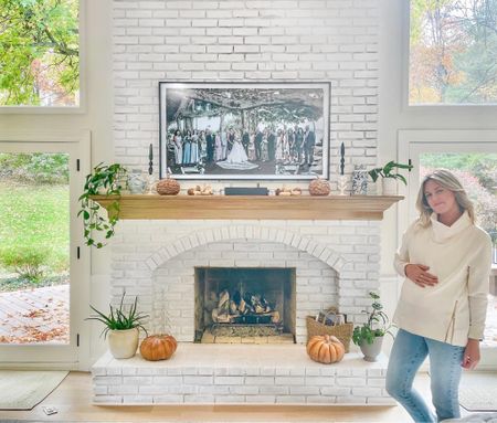 Check out my insta to see before & after! We white washed this fireplace and basically the whole house 😂 
Also, loving this Addison Bay pullover for maternity and cozy/comfy. 

#LTKhome #LTKbump #LTKSeasonal