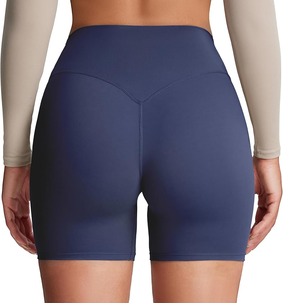 Aoxjox Metamorph Workout Biker Shorts for Women Tummy Control High Waisted Athletic Gym Running D... | Amazon (US)