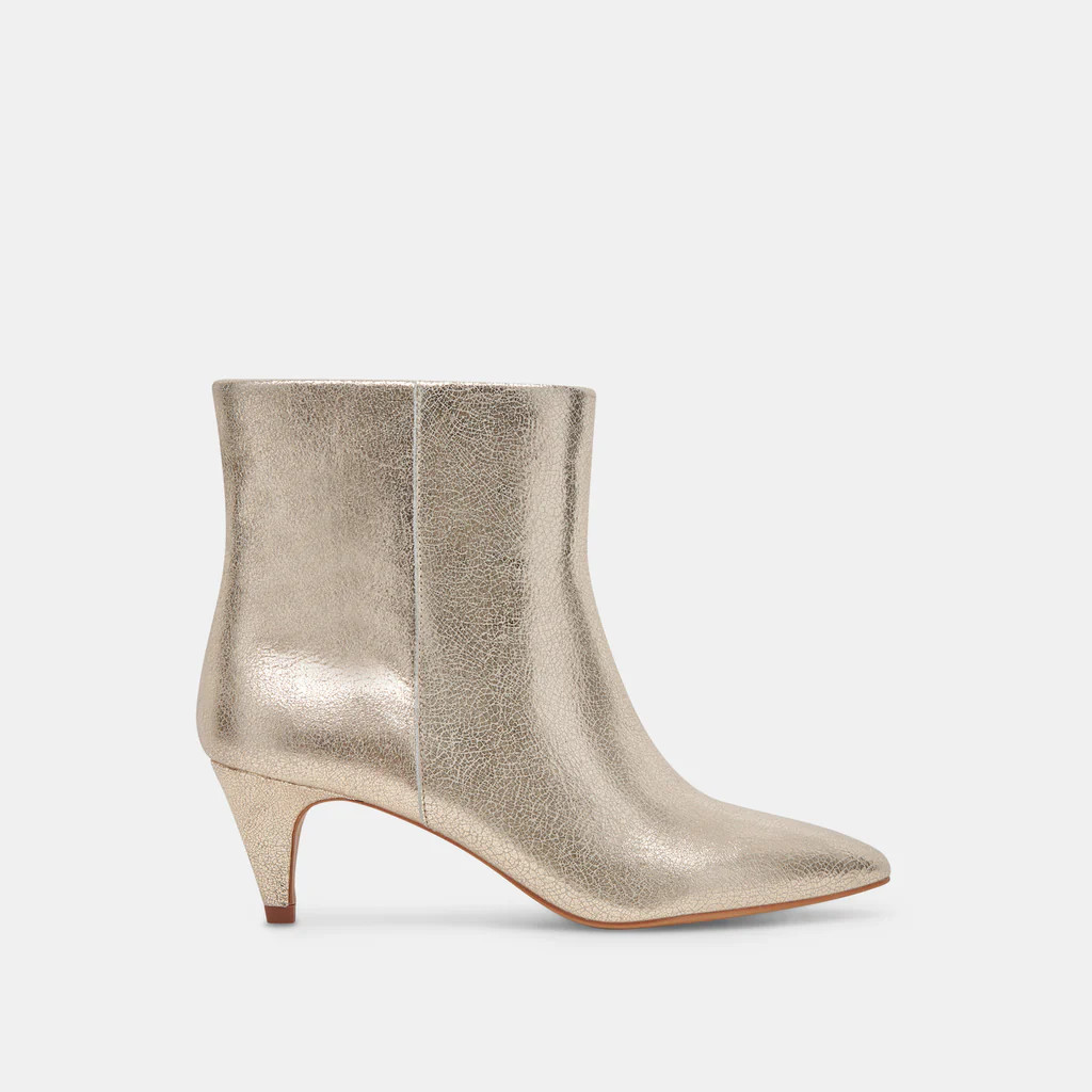 DEE BOOTIES PLATINUM DISTRESSED LEATHER | DolceVita.com