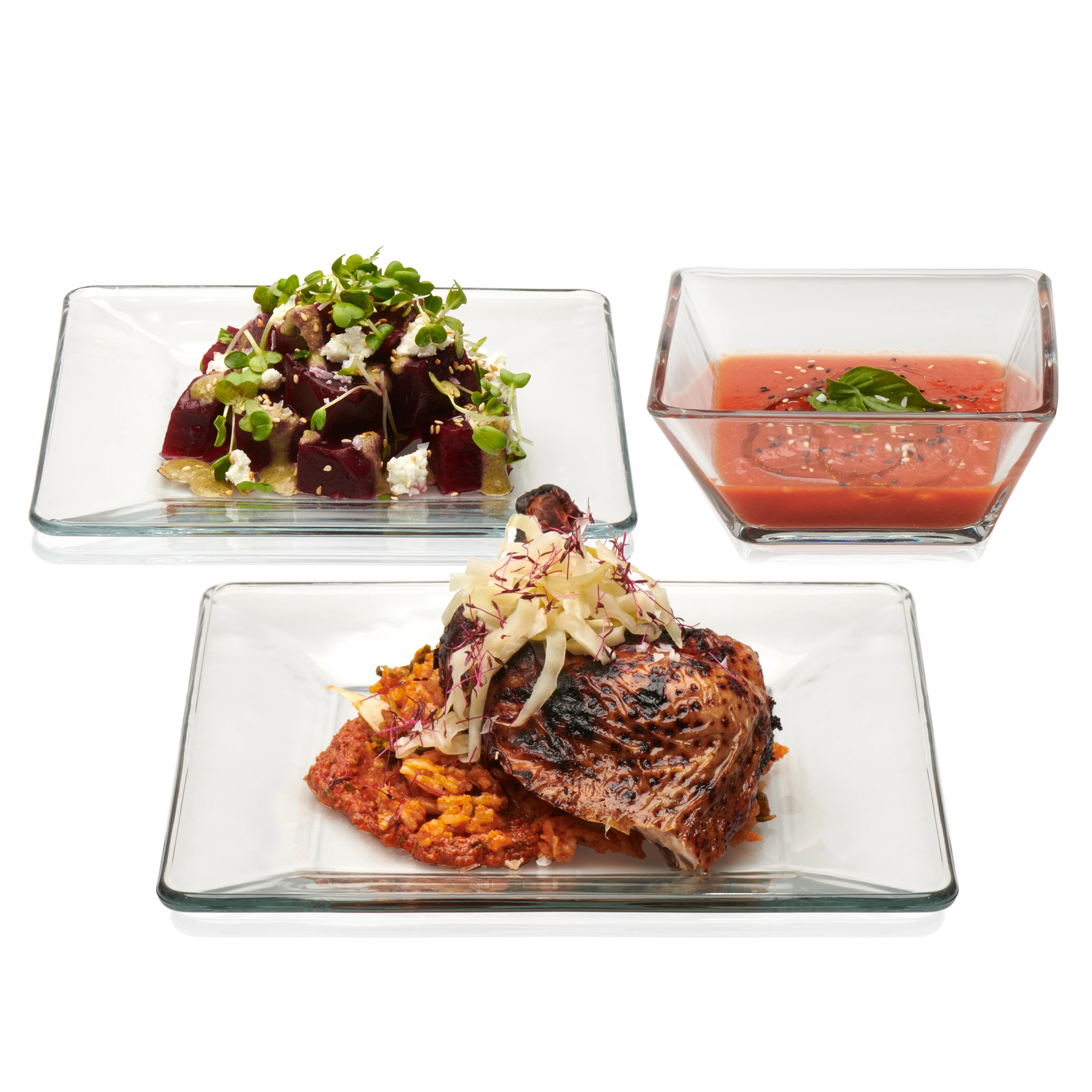 Libbey Tempo 12-Piece Glass Dinnerware Set, Service for 4 | Wayfair North America