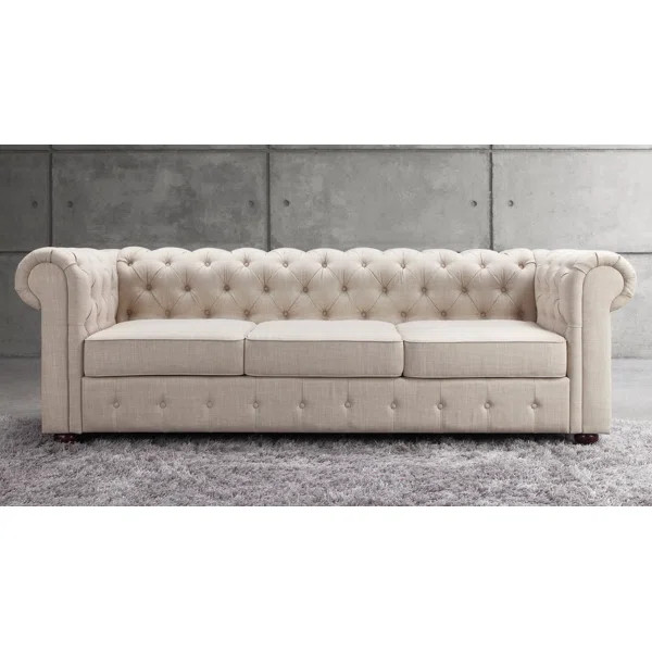 Quitaque Chesterfield 84" Rolled Arm Sofa | Wayfair North America