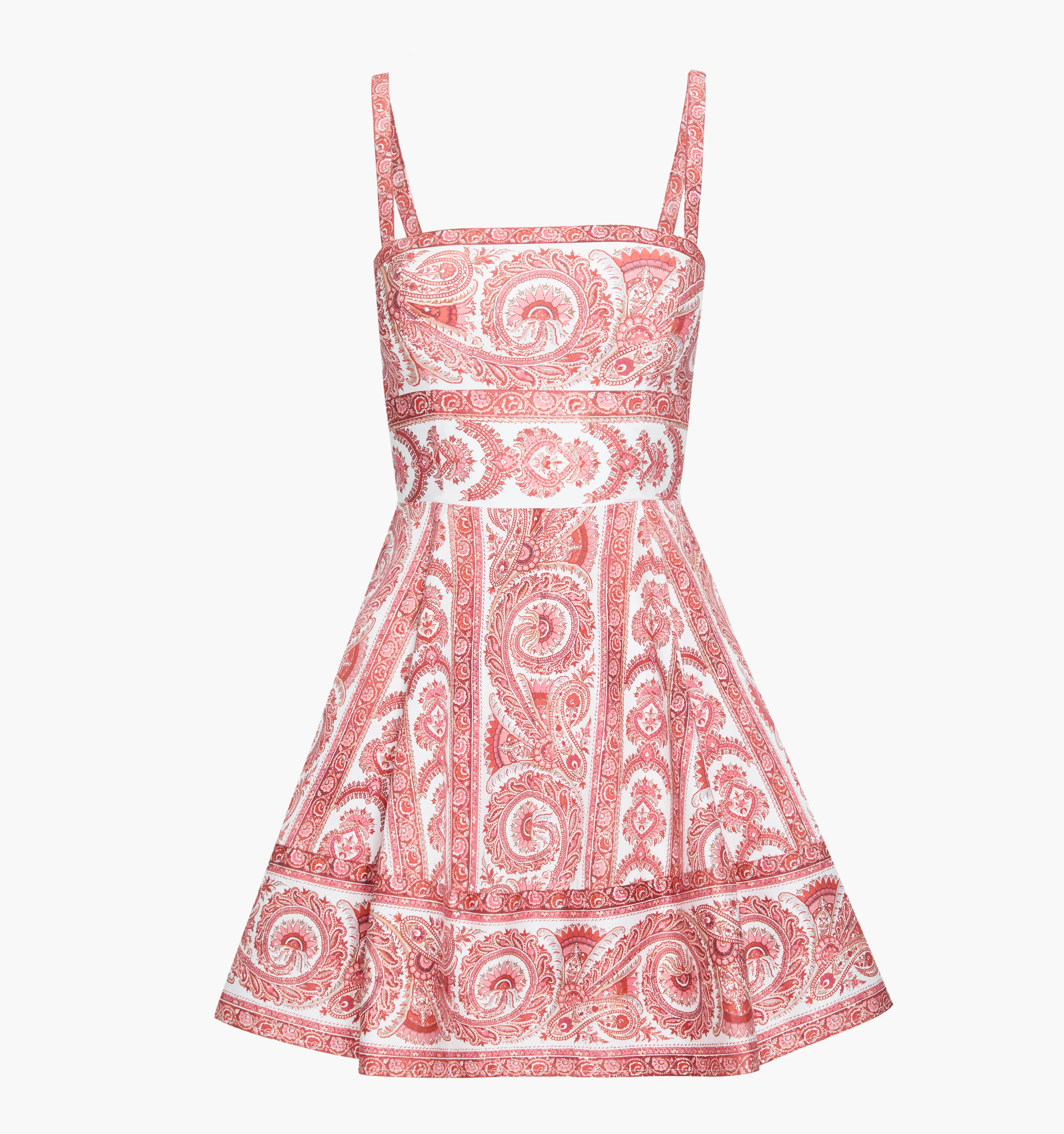The Margot Mini Dress | Coral Corsica Paisley / XXXS | Hill House Home | Hill House Home US