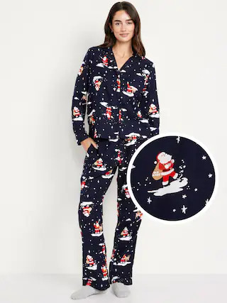 Flannel Pajama Set for Women | Old Navy (US)