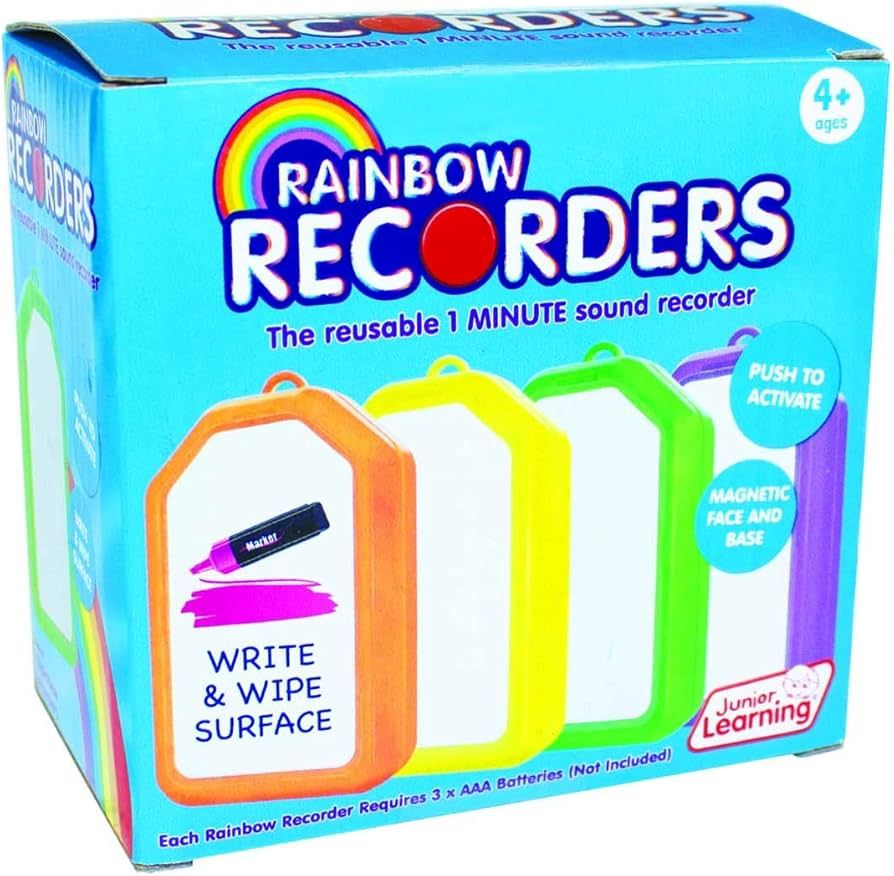 Junior Learning Rainbow Recorders (Set of Four), Multi Colored | Amazon (US)