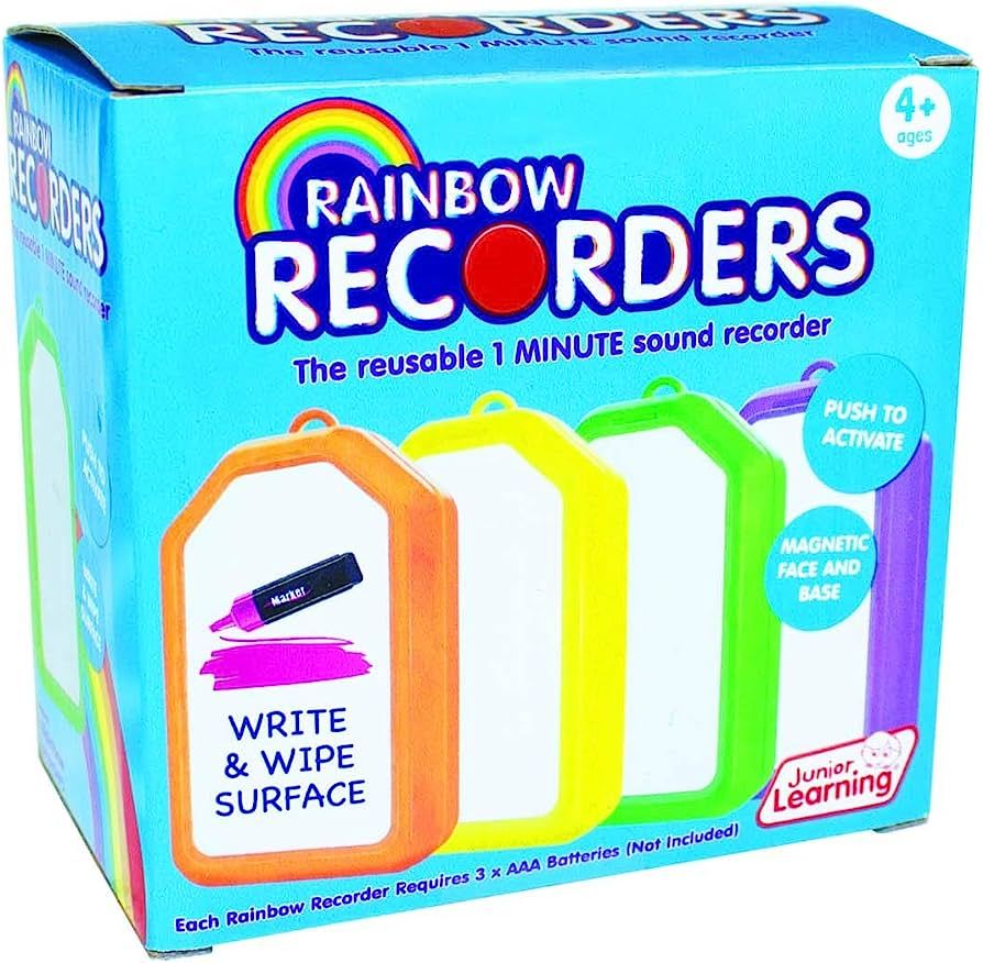 Junior Learning Rainbow Recorders (Set of Four), Multi Colored | Amazon (US)
