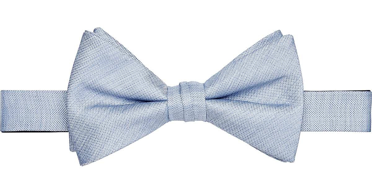 Calvin Klein Blue Woven Pre-Tied Bow Tie | The Men's Wearhouse