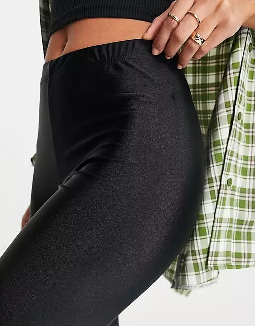 ASOS DESIGN disco legging in black | ASOS | ASOS (Global)