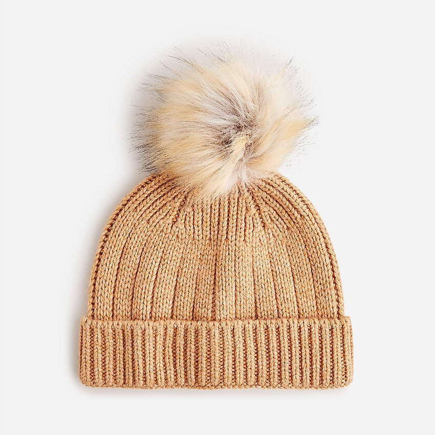 Ribbed pom-pom beanie | J. Crew US