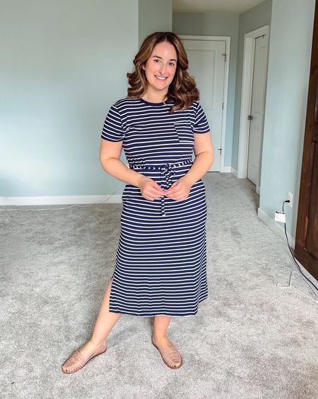 $15 blue and white striped dress!

Use code COLLECTLIKEKAITLYN20 for 20% off my sandals!

Some extra details:
This dress is nice and stretchy but not form fitting which I appreciate on my postpartum belly!
I’m wearing a size medium. 

bump friendly, grandmillennial coastal grandmother coastal classic preppy casual fashion mom style petite style, Pinterest style, style over 30, capsule wardrobe, mom style, outfit idea, outfit inspo, neutral outfit, size medium, size 8, size 10, petite fashion, petite style, spring trends, outfit inspo, shopping haul, midsize, spring outfit, spring style, postpartum, spring break 



#LTKworkwear #LTKfindsunder50 #LTKtravel