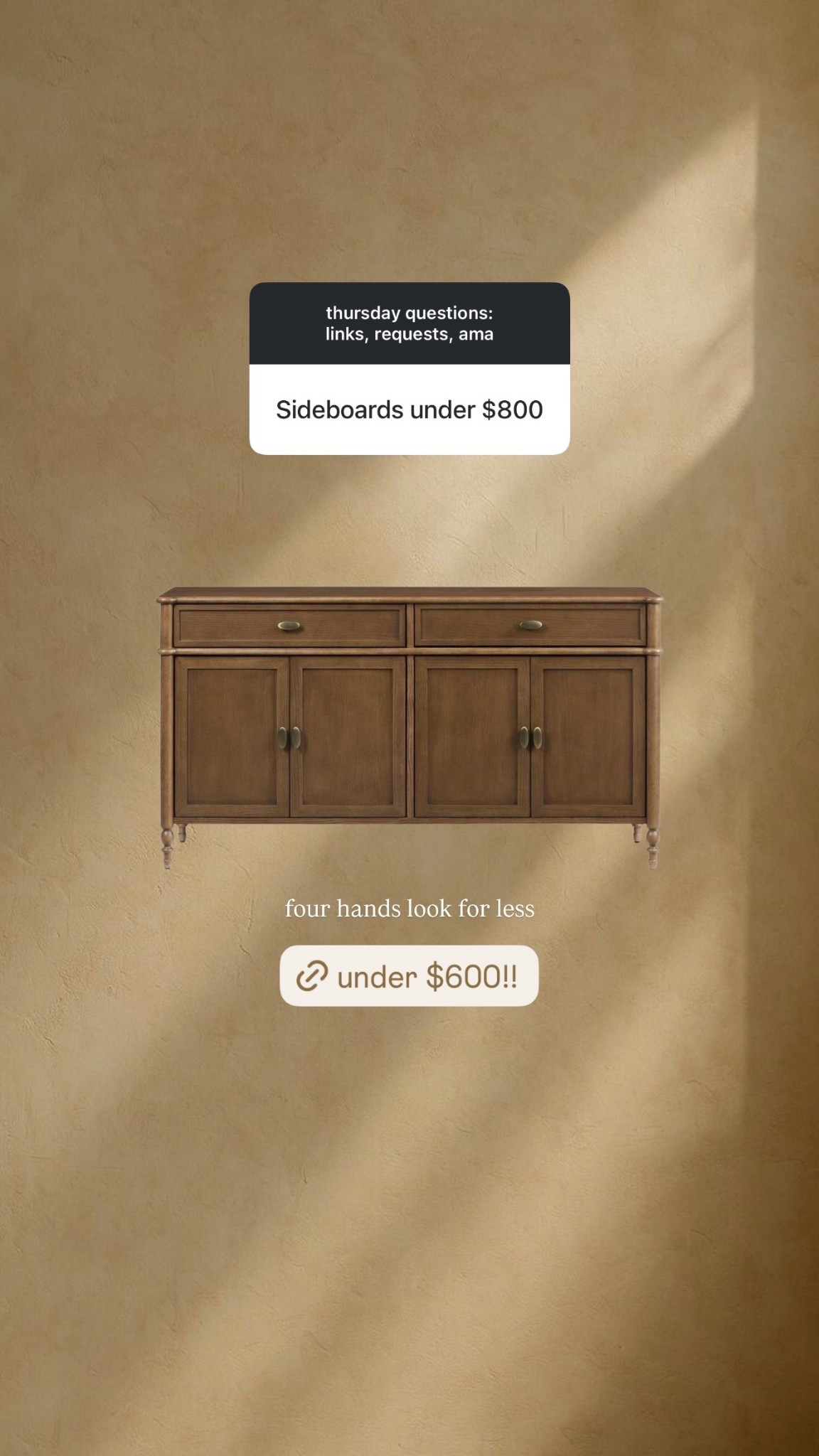 four hands look for less