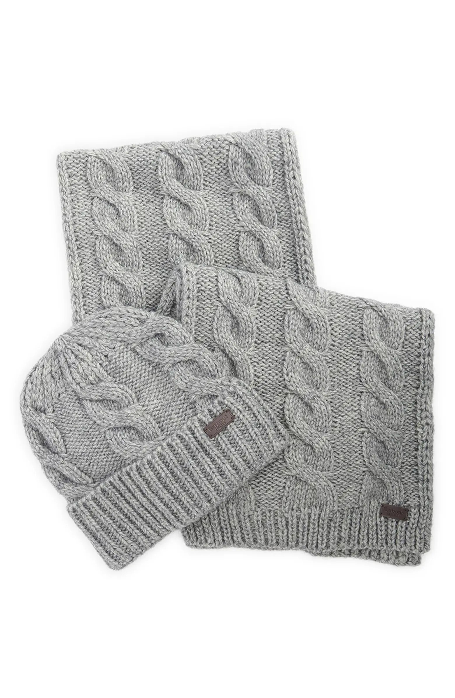 Jesmond Cable Stitch Scarf & Beanie Set | Nordstrom
