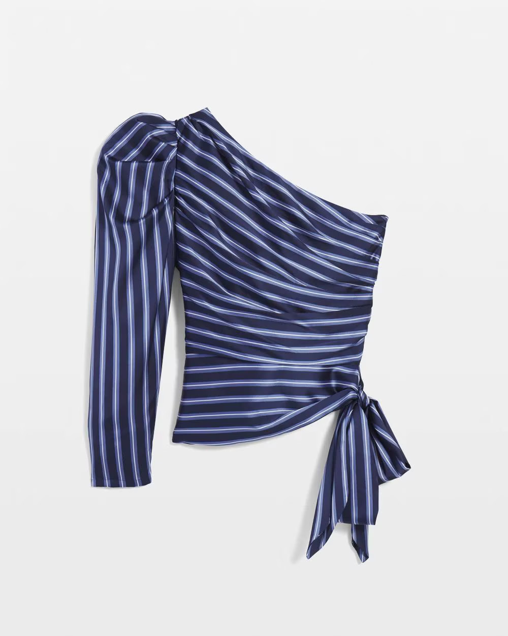 One-Shoulder Satin Blouse | White House Black Market