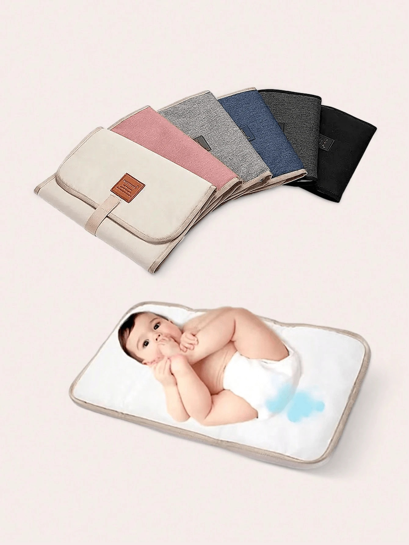 1pc Portable Foldable Waterproof Changing Pad Baby Shower Family Decorations Gifts | SHEIN