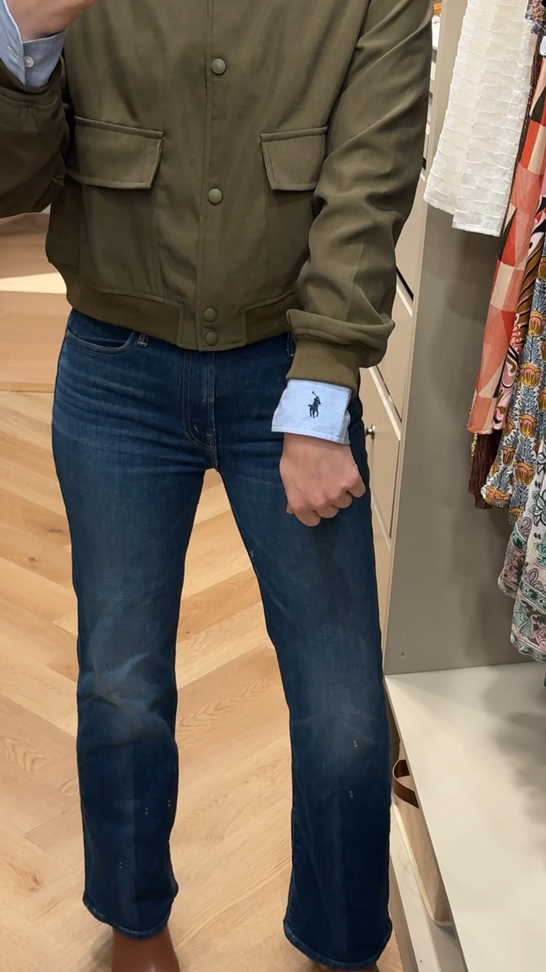 Polo button down top
Mother jeans (fit TTS)


#LTKootd #LTKstorytime #LTKgrwm