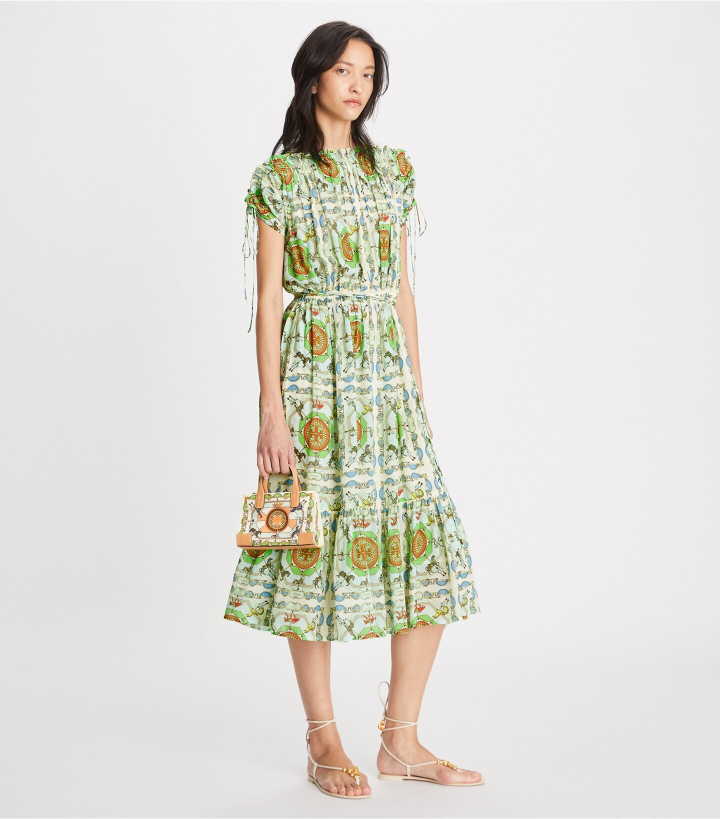 Printed Silk Dress: Women's Designer Coverups | Tory Burch | Tory Burch (US)