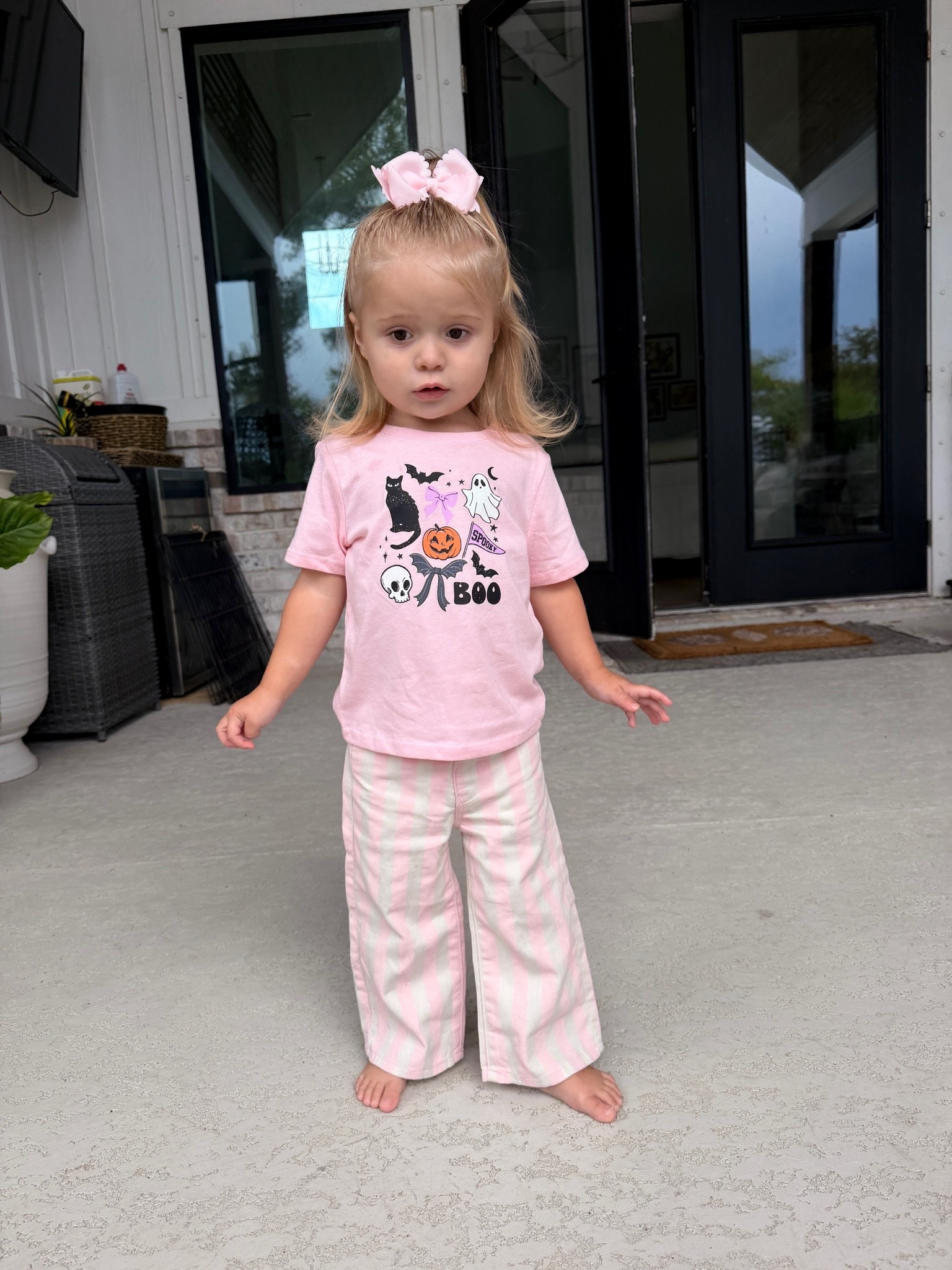 Absolutely love this adorable Halloween tea. I found at Walmart and these baggy toddler jeans are old, but I did link some options as well.

#LTKootd #LTKKids #LTKBaby