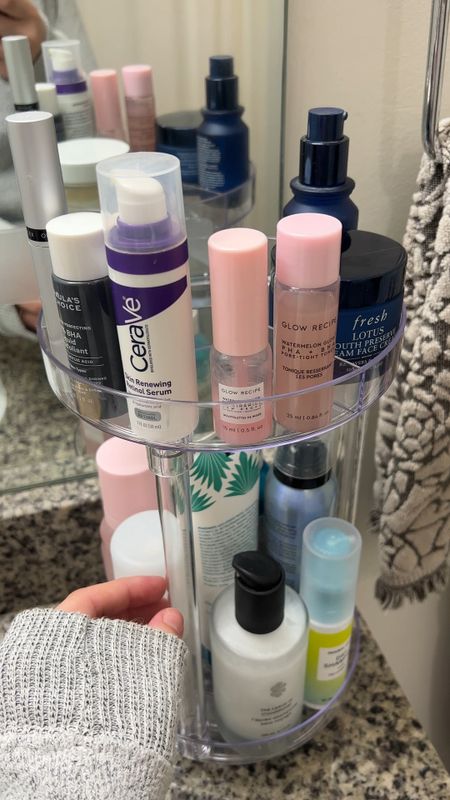 LOVE this clear turntable organizer! Perfect for makeup 

#LTKfindsunder50 #LTKeurope #LTKbeauty