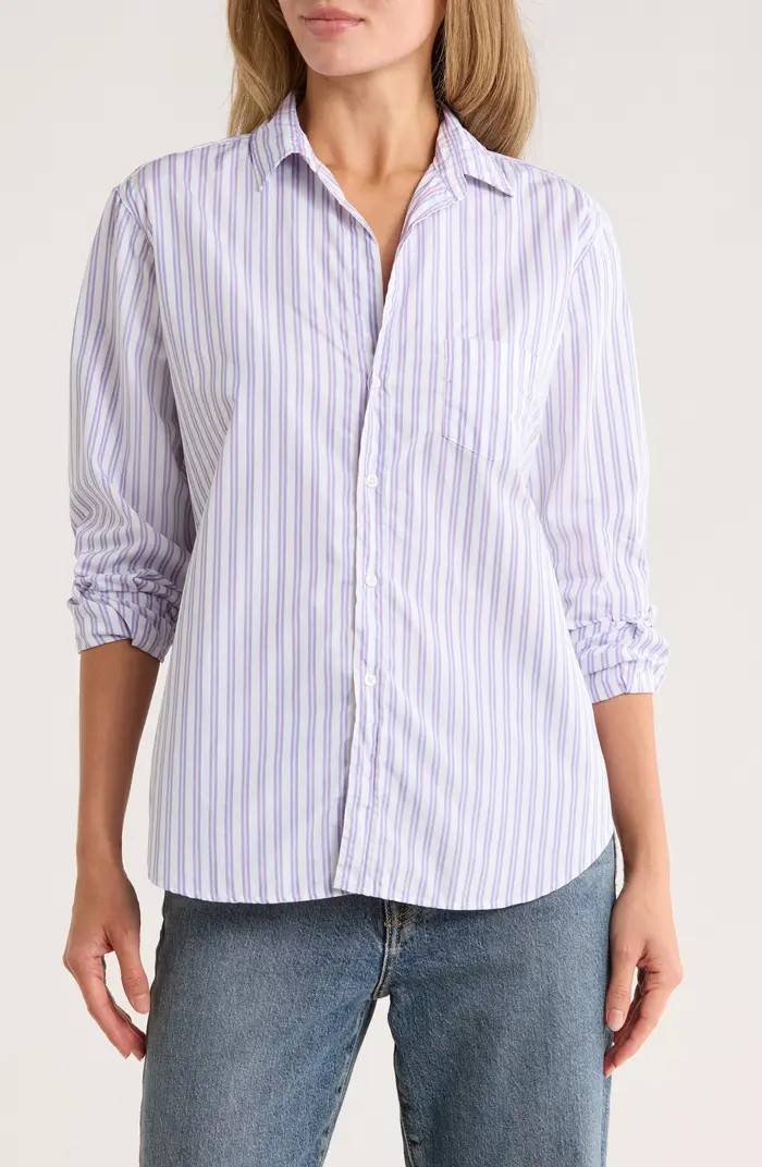 Frank & Eileen Stripe Relaxed Cotton Button-Up Shirt | Nordstromrack | Nordstrom Rack