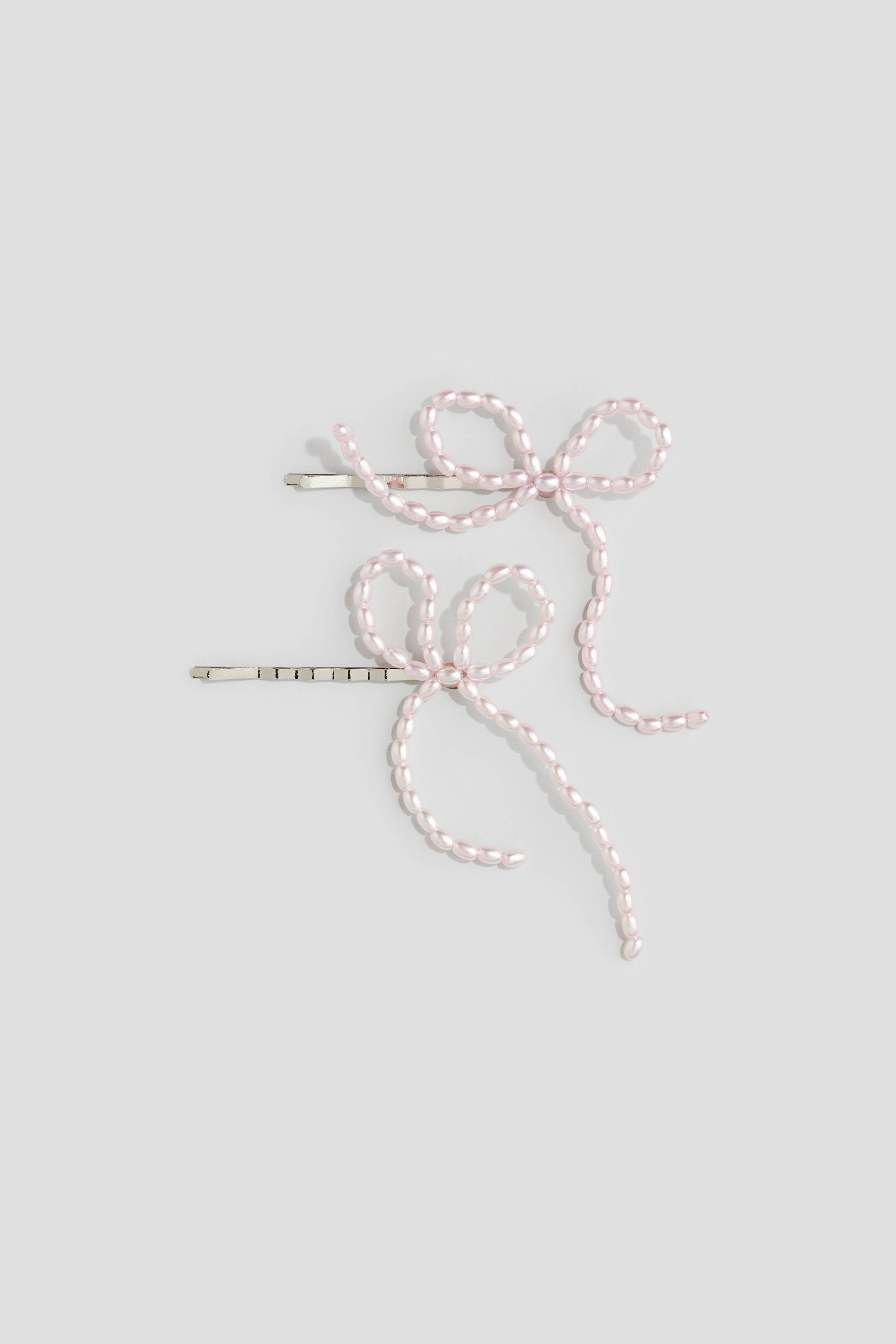 2-pack Bow-Detail Hairpins | H&M (US + CA)