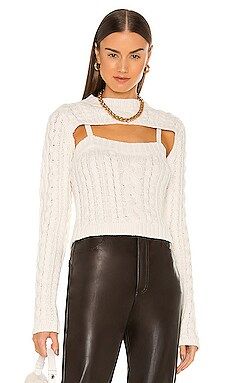 525 Cable Shrug in Chalk from Revolve.com | Revolve Clothing (Global)