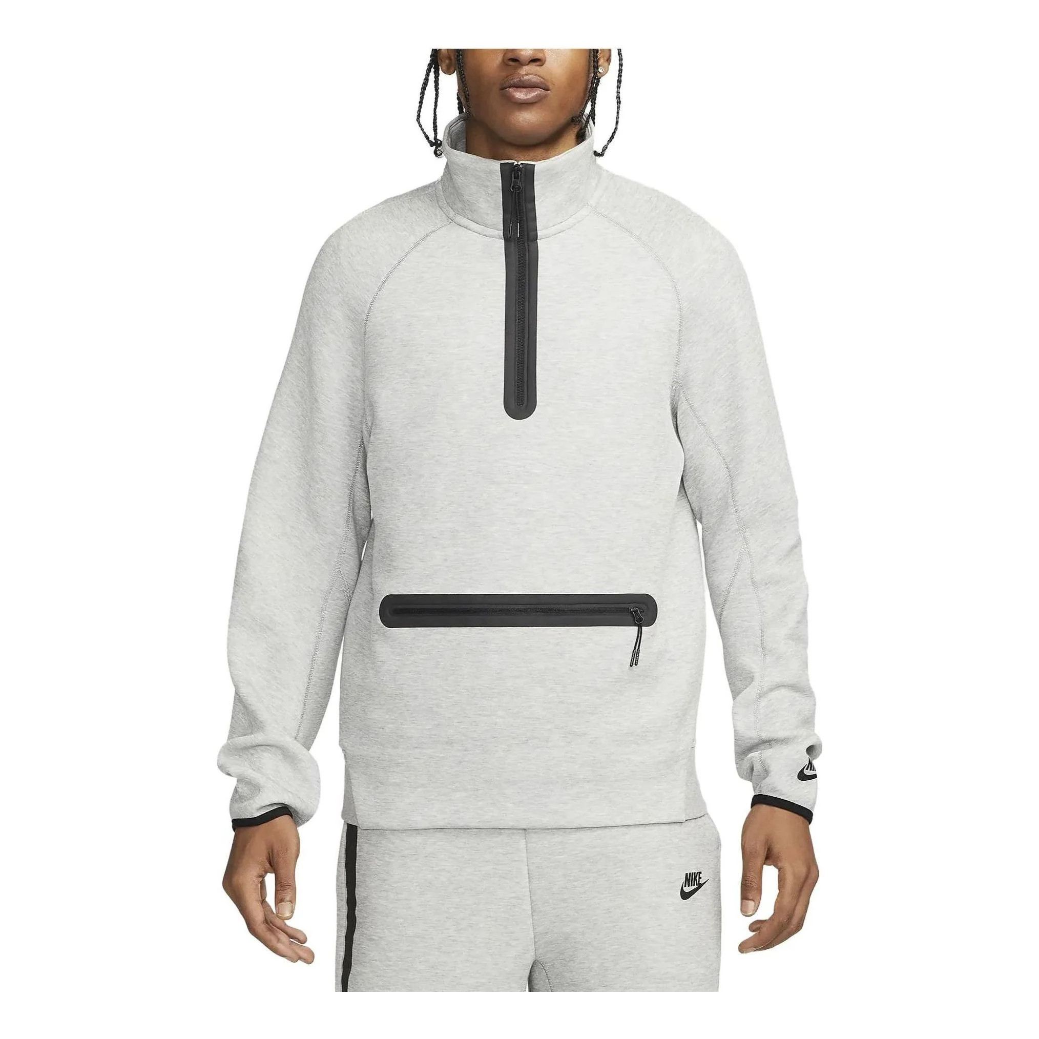 Nike Tech Fleece Half Zip Sweatshirt 'Grey' | KICKS CREW