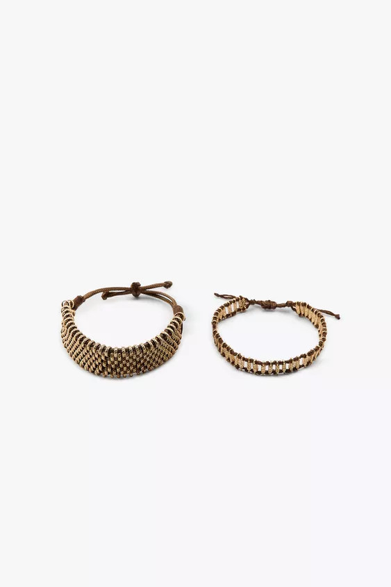 PACK OF METAL KNIT BRACELETS | Zara US