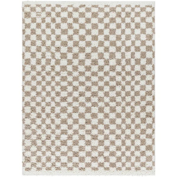Performance Tan/White Rug | Wayfair North America