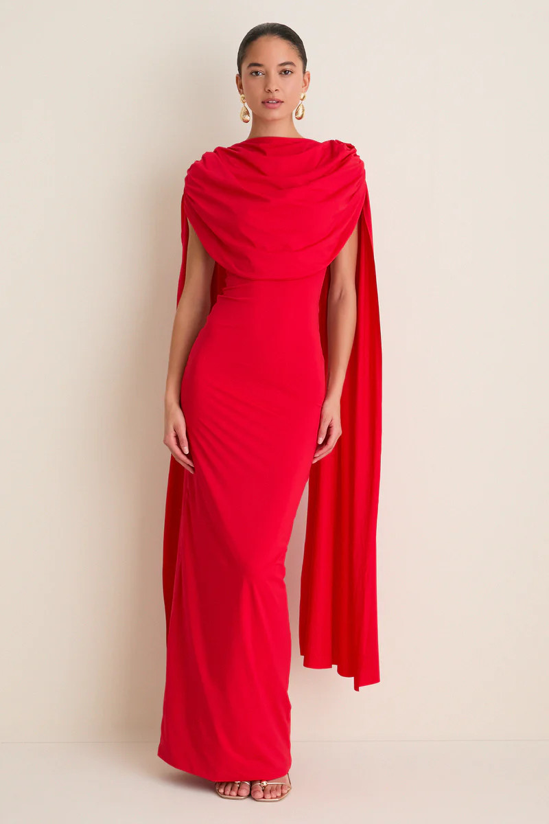 Exclusive Red Batista Maxi Dress | Tuckernuck (US)