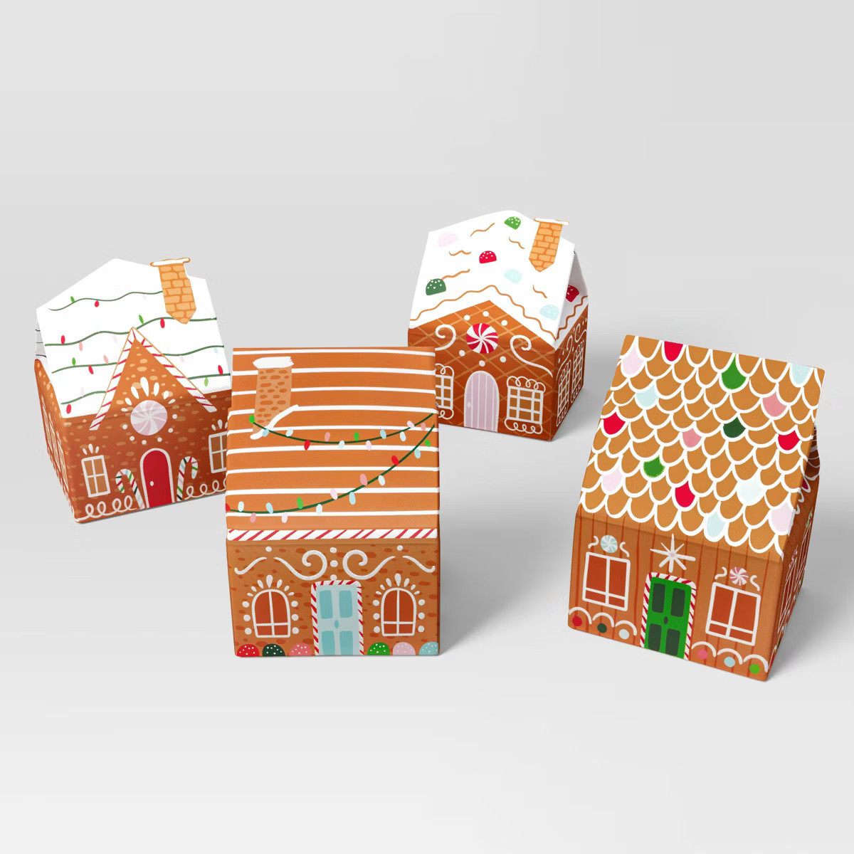 4ct 8"x9" Gingerbread Christmas Gift Box - Wondershop™ | Target