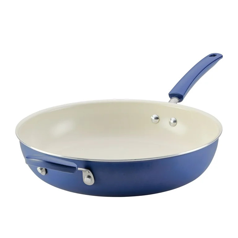 Farberware Easy Clean 12.5 Inch Ceramic Nonstick Frying Pan / Skillet with Helper Handle, Dishwas... | Walmart (US)