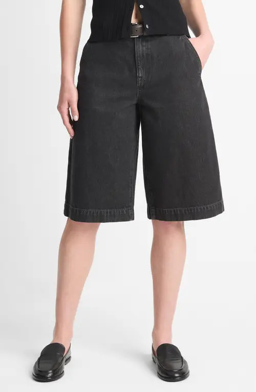 Vince Longline Denim Shorts in Washed Black at Nordstrom, Size 26 | Nordstrom